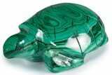 Flowery, Malachite Turtle Carving - DR Congo #337816-1